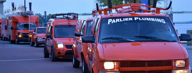 Parlier Plumbing Repair Service Trucks w/ Lights On